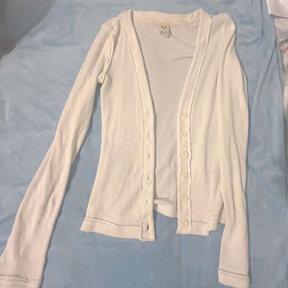 Free People! EUC We The Free long sleeve ribbed thermal shirt cardigan
